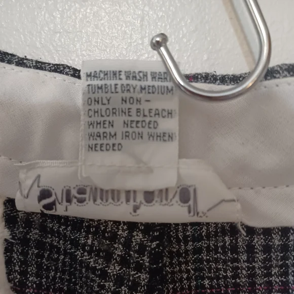 Glen Plaid Pants Dark Academia Career Work Office Size 14 Ankle Length Vintage - Picture 13 of 13